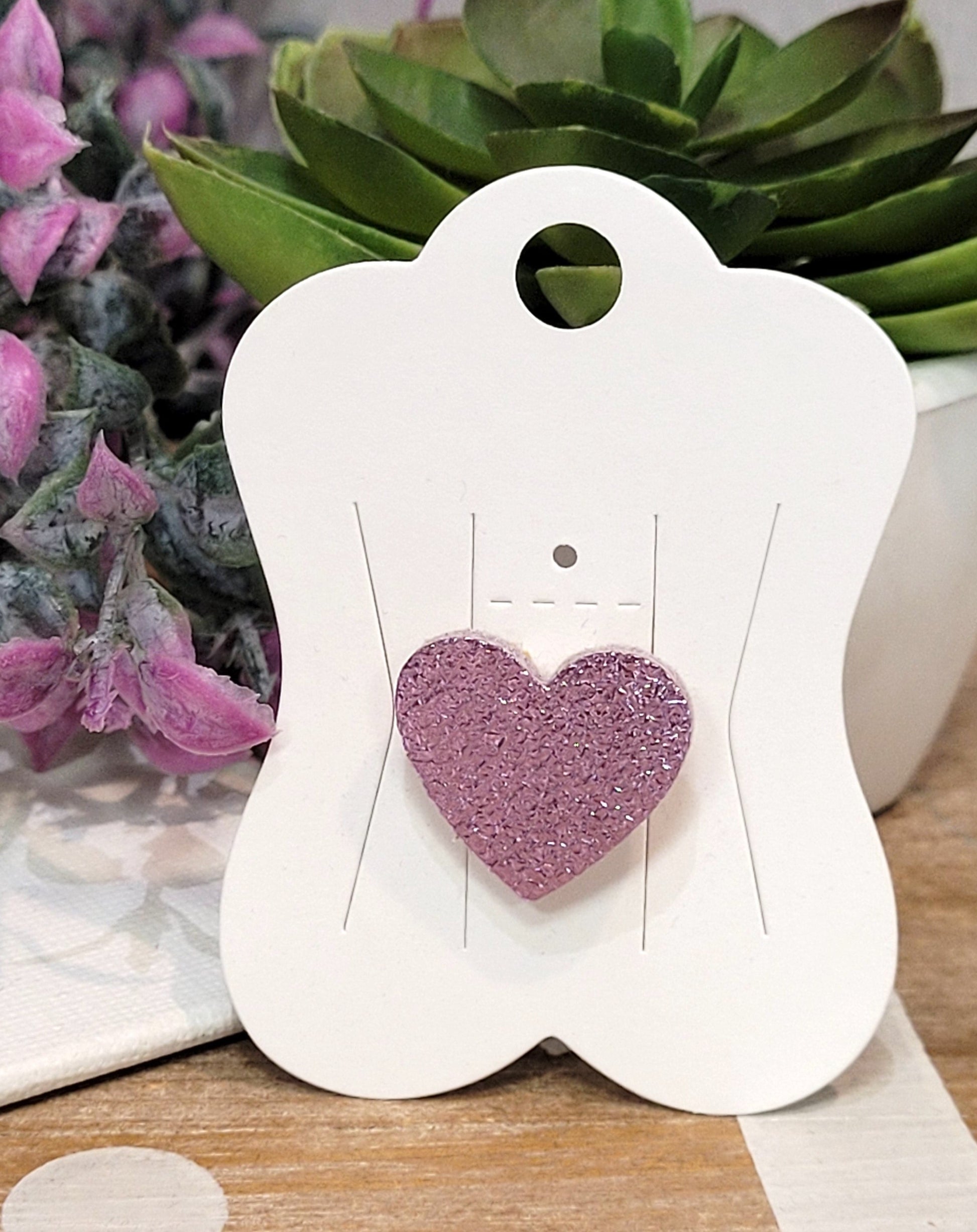 Broche petite étoile cuir irisé Rose pale Les Cleias