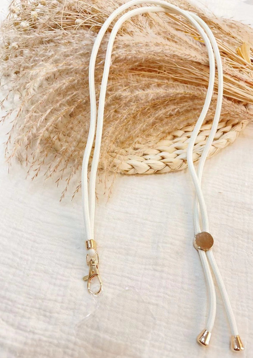 Cordon telephone reglable et adapté couleur Ecru de Mile Mila