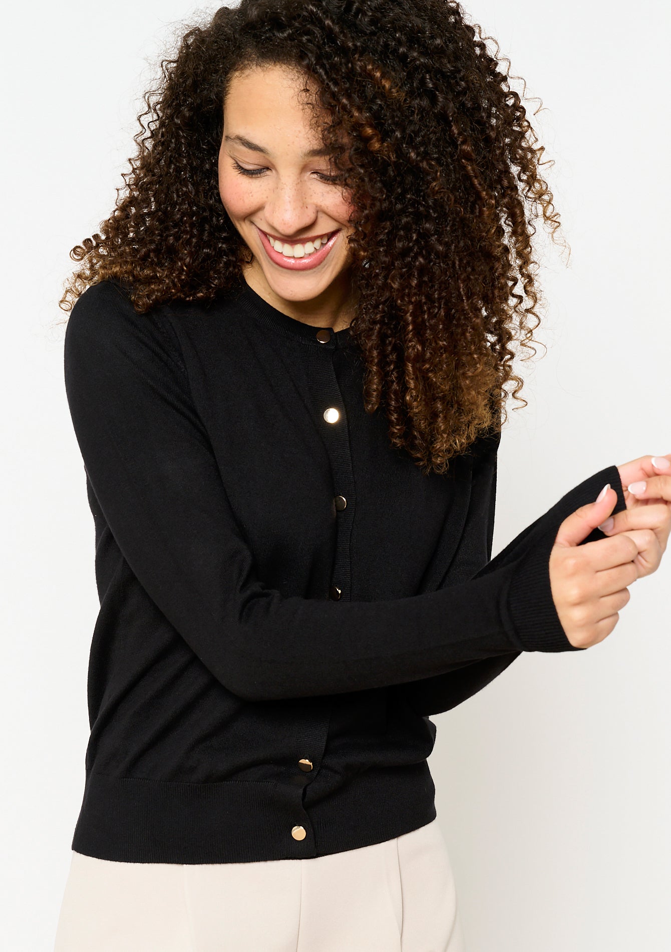 Intemporel gilet noir CARBONE de Lolaliza