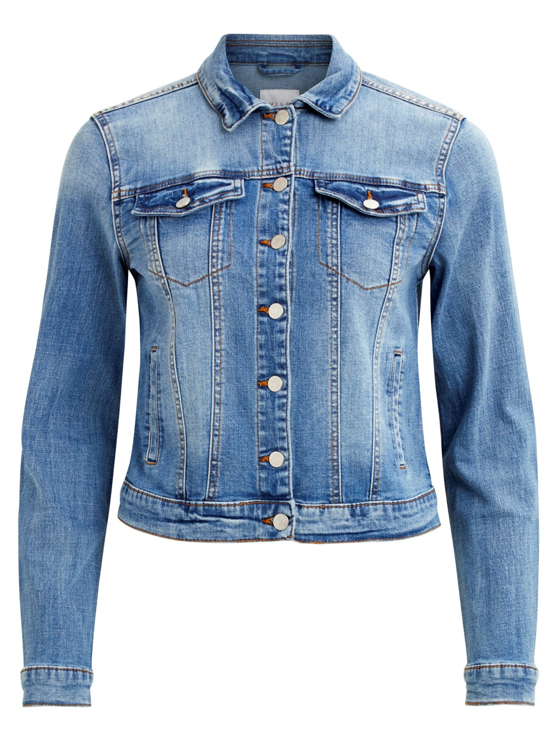 Blouson denim clair Vishow vila vue de face seul