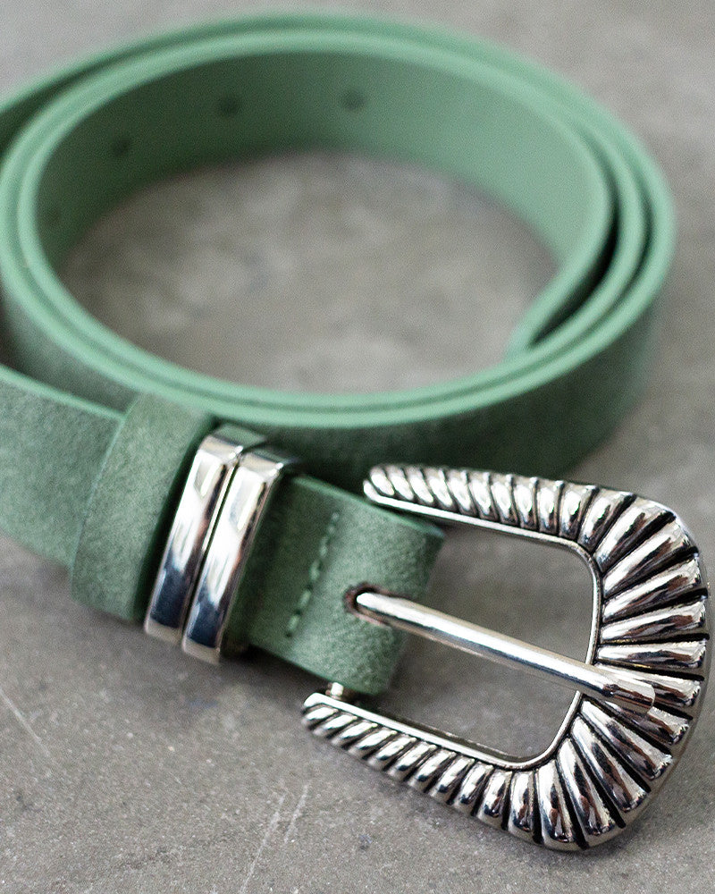 ceinture rock coloris Vert suedine Grace et Mila