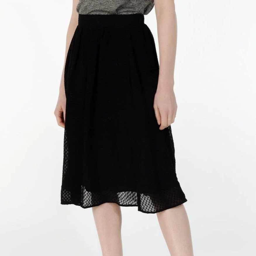 Jupe en jacquard carré uni Marissa de Artlove