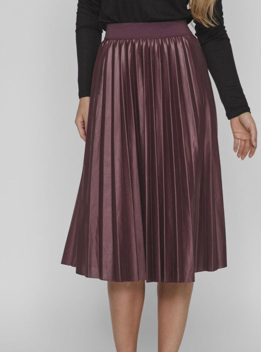 Jupe plissée bordeaux Vinitban de Vila