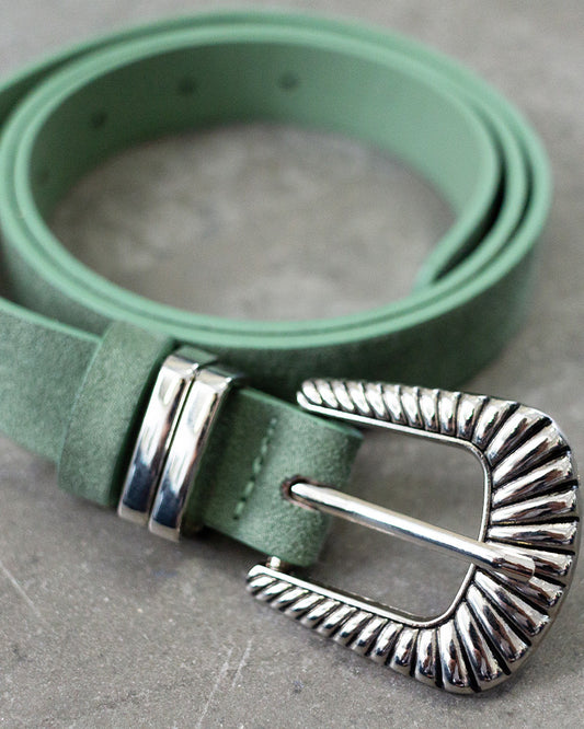 ceinture rock coloris Vert suedine Grace et Mila