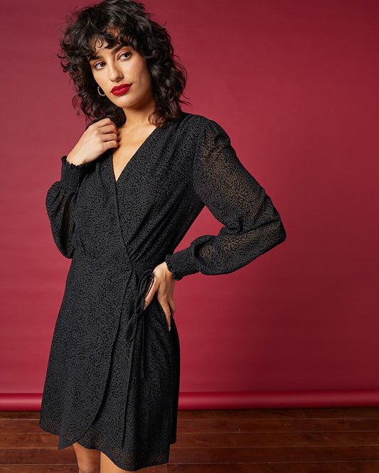 Robe fluide noir Hisae Grace&Mila
